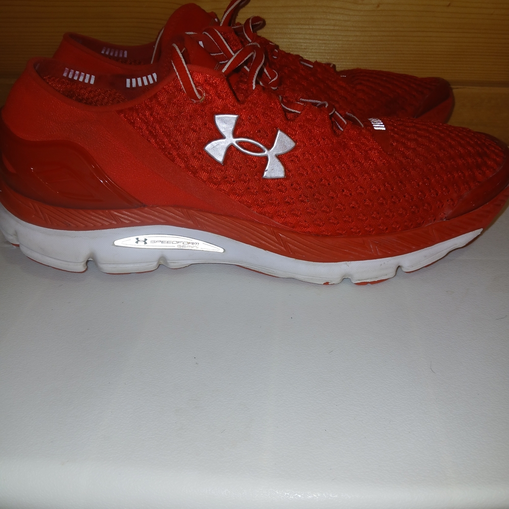 Under Armour Gemini Speedform Men's Vibrant Red Athletic Shoes Size 12